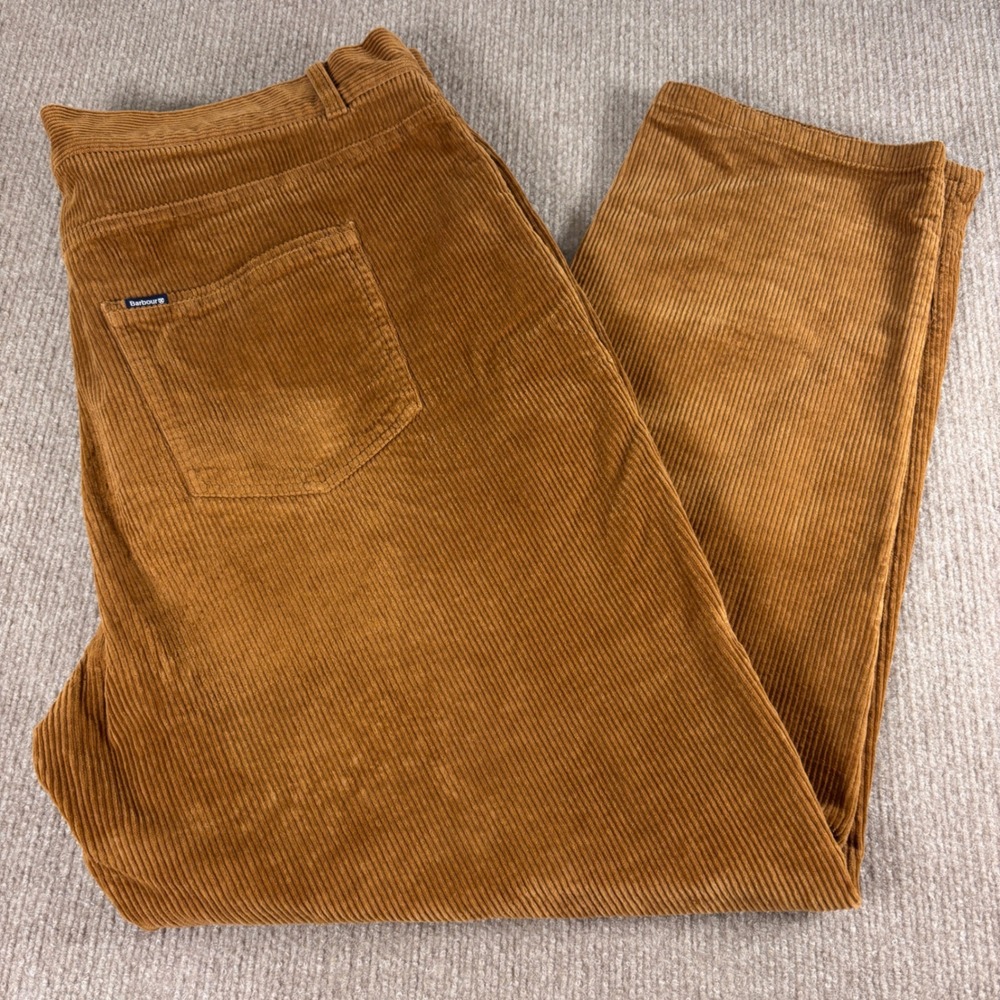 Barbour Golden Brown 5-Pocket Corduroy‎ Chino Pants Men's Size 38R EUC